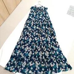 【美品】UNIQLO PAUL & JOEノースリーブティアードワンピース L