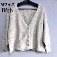 新品❣️fifth ニットカーディガン アイボリー ベージュ あったか素材