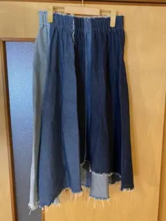 ニコアンド　デニム フレアスカート