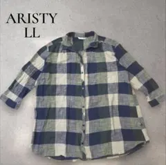 ARISTY チェック柄 シャツ LLサイズ