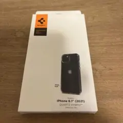 spigen iPhone13 ケース ストラップホール付き 半透明 マット