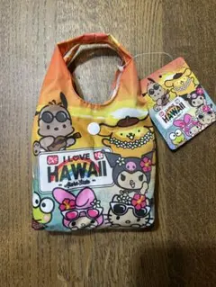 【新品タグ付】ハワイ限定 サンリオエコバッグキティ マイメロ ポチャッコ クロミのサムネイル