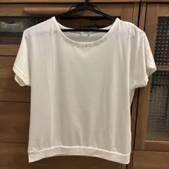 未使用　ハニーズ　白カットソー　半袖のサムネイル