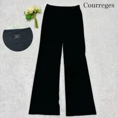 Courreges 黒色パンツ　スラックス