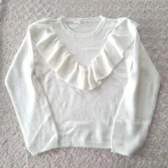 イーハイフン　ホワイト　セーター　E hyphen world gallery