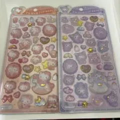 Y*a様 サンリオ キティちゃん クロミうるちゅるポップシール２枚セット