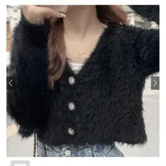 グレイル　grl シャギーニットカーディガン