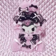♡ 16cm ぬい服 おすわり ピンク×黒うさ にじぬい ♡ - メルカリ