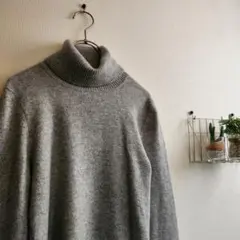 よ*る様 a11 良品 ユニクロ カシミヤ100％ タートルネック 長袖ニット