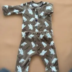 クマ柄/ベビーパジャマ/birthday/80cm