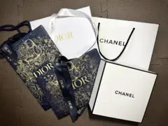 送料無料 CHANEL DIOR ショッパー ギフトボックス クリスマス