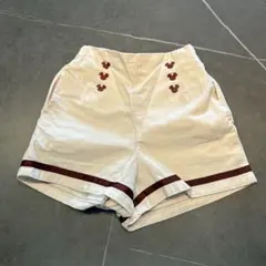 hoo-day 【100】ミッキー ミニー 刺繍 ショートパンツ バースデイ