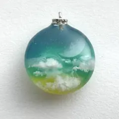 No.409【送料無料】情景レジン　キーホルダー　ネックレス