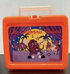 アメトイ ビンテージ ランチボックス カルフォルニアレーズン オレンジ