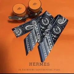 エルメス ツイリー 2本セット シュヴァル・ドゥ・クール・バンダナ
