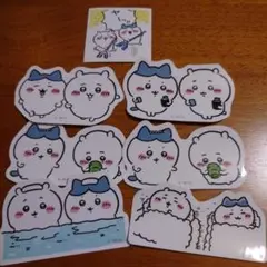 ちいかわ　ダイカットステッカーシール　ちいかわ＆ハチワレ　セット