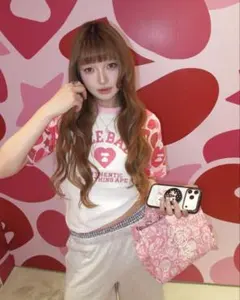 BAPE APEE CAMO SLEEVES RAGLAN TEE PINK Sのサムネイル