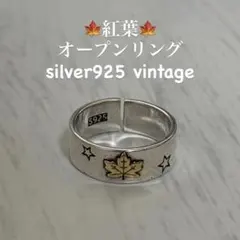 【在庫限り】silver925紅葉リング スター vintageのサムネイル
