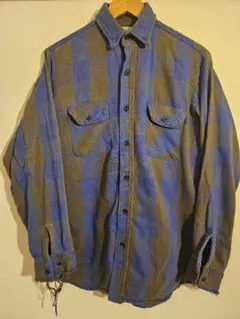 80’s USA製 FIVE BROTHER ヘビーネルシャツ　ヘビネル