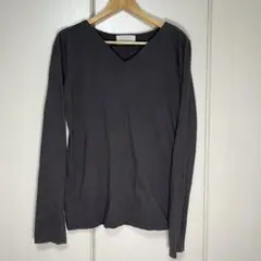 【antiqua pattern torso】 長袖Tシャツ ダークグレー