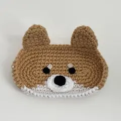 メガネ置き メガネスタンド 編み物 犬 柴犬 ハンドメイド