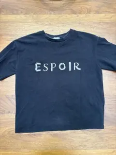 グレディブリリアン　ESPOIR ロゴ刺繍Tシャツ ブラックのサムネイル