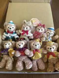 ダッフィーとシェリーメイ★ぬいぐるみストラップ 8体セット★ディズニーランド