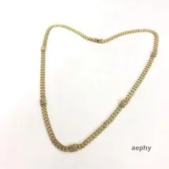Nina Ricci ニナリッチ ヴィンテージ ラインストーン ネックレス 中古のサムネイル