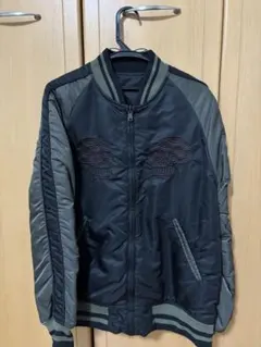 ALPHA INDUSTRIES スカジャン スカル刺繍リバーシブル　値下げ中