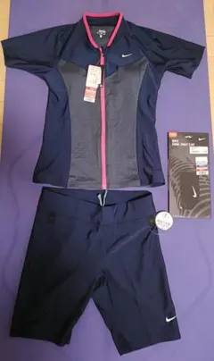 Nike スポーツ用水着セット XL ネイビー/ピンク