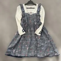 Mezzo Piano チェック柄ワンピース 130cm