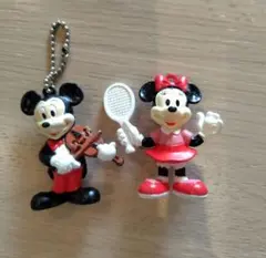 ミッキー・ミニー キーホルダーレトロ