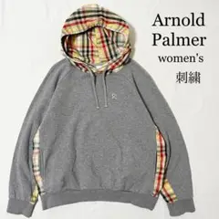 Arnold Palmer 切替デザイン スウェット プルオーバー パーカー M