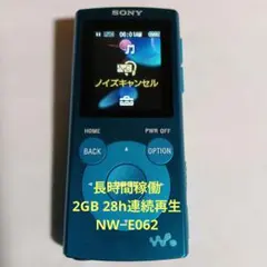 SONY NW-E062 2GB ブルー ウォークマン MP3 127-16 - メルカリ