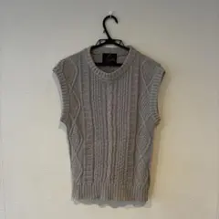needles 針織背心 灰色