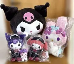 サンリオ マイメロディ・クロミ ホテルメイドぬいぐるみ　BIGクロミ　6点セット