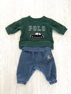 【試着のみ】petit main Polo 上下セット 70