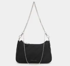 CHARLES&KEITH チェーンストラップクロスボディバッグ ナイロンバッグ