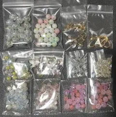 多色ビーズセット 12袋 ハンドメイド用