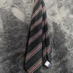 シップス　ウール　ネクタイ　グレー×ピンクのサムネイル