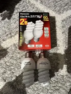 パナソニック　パルックボール　スパイラル　2個　電球色　電球型蛍光灯