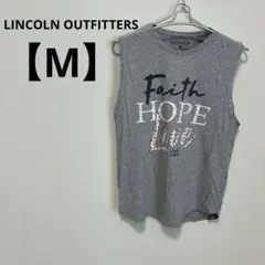 LINCOLN OUTFITTERS 【M】ノースリーブグレーTシャツ