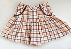 メゾピアノmezzo pianoチェック柄プリーツスカート　スカパン140