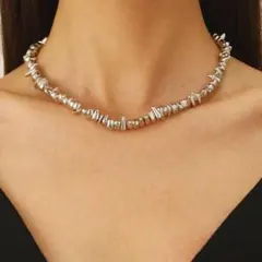 アクセサリー　ネックレス　シルバー　ビンテージ　ニュアンス　ユニセックス男女兼用