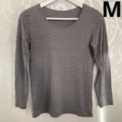 【美品】UNIQLO 長袖ヒートテックインナーTシャツ ユニクロ レディースM