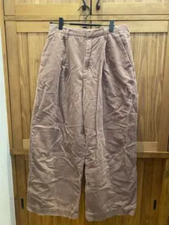 LOWRYSFARM  くすみピンク　ワイドパンツ