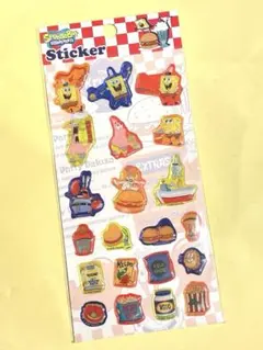 【正規品】スポンジボブ　ステッカー　ぷっくりシール　1／20新発売