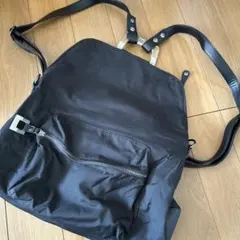 黒 ナイロン リュック バックパック　earのサムネイル