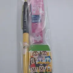 ディズニー ミッキーマウス セット シャープペン 芯 消しゴム