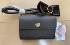 しまむら 青木美沙子 リボン ショルダーバッグ ブラウン　m♡petit